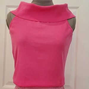 CARDIN SLEEVELESS PINK SWEATER TOP - PM
